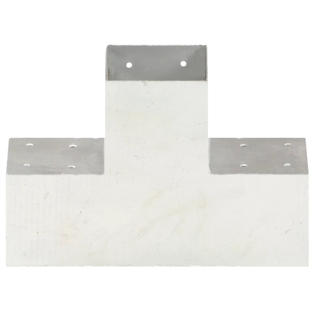 Connettori Pali a Forma di X 4 pz in Metallo Zincato 101x101 mm cod mxl 69449