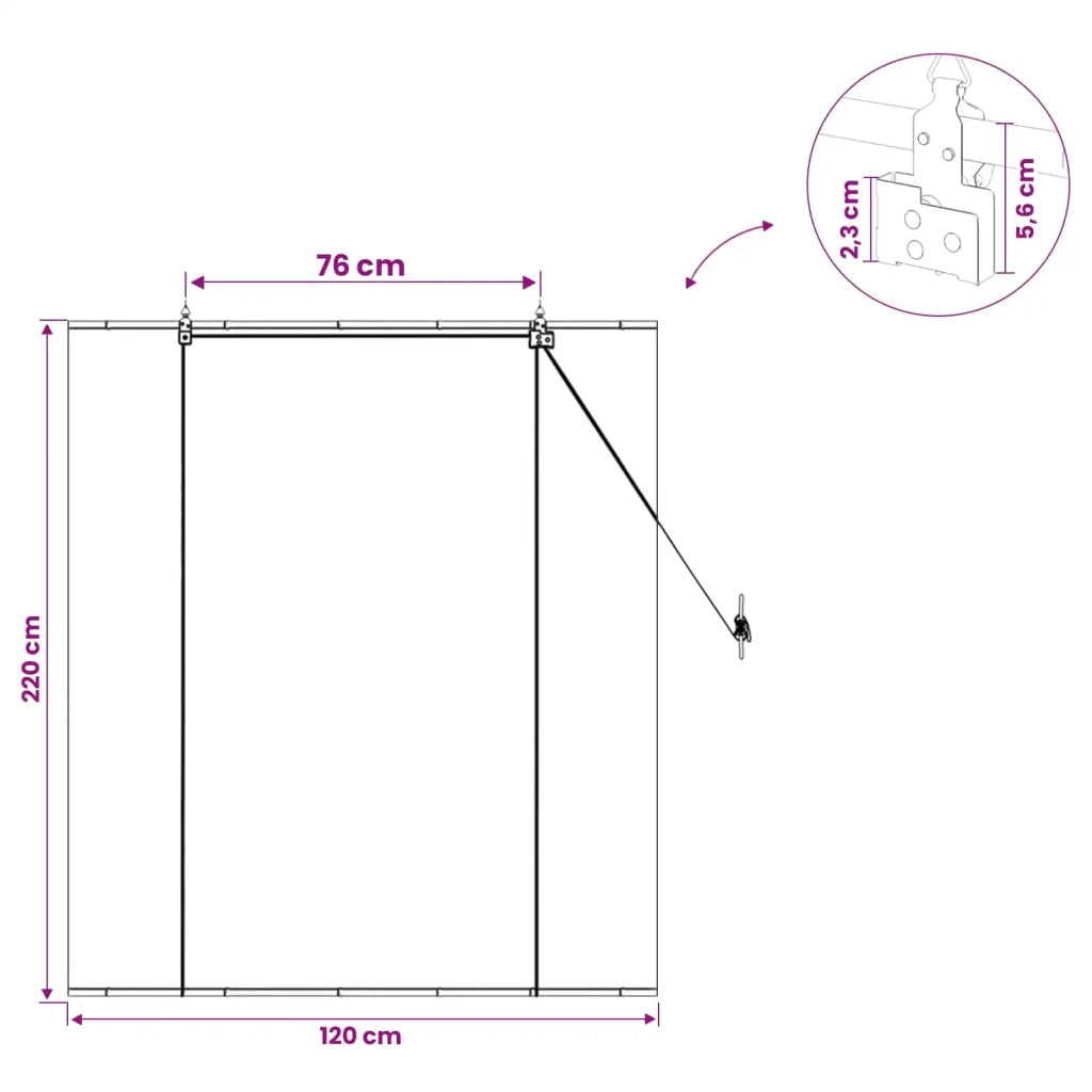 Tenda a rullo Grigio 120 x 160 cm Bambù 42039728