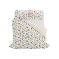 Copripiumino Matrimoniale con Federe Stampato in Puro Cotone Tala