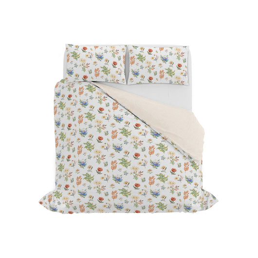 Copripiumino Matrimoniale con Federe Stampato in Puro Cotone Tala