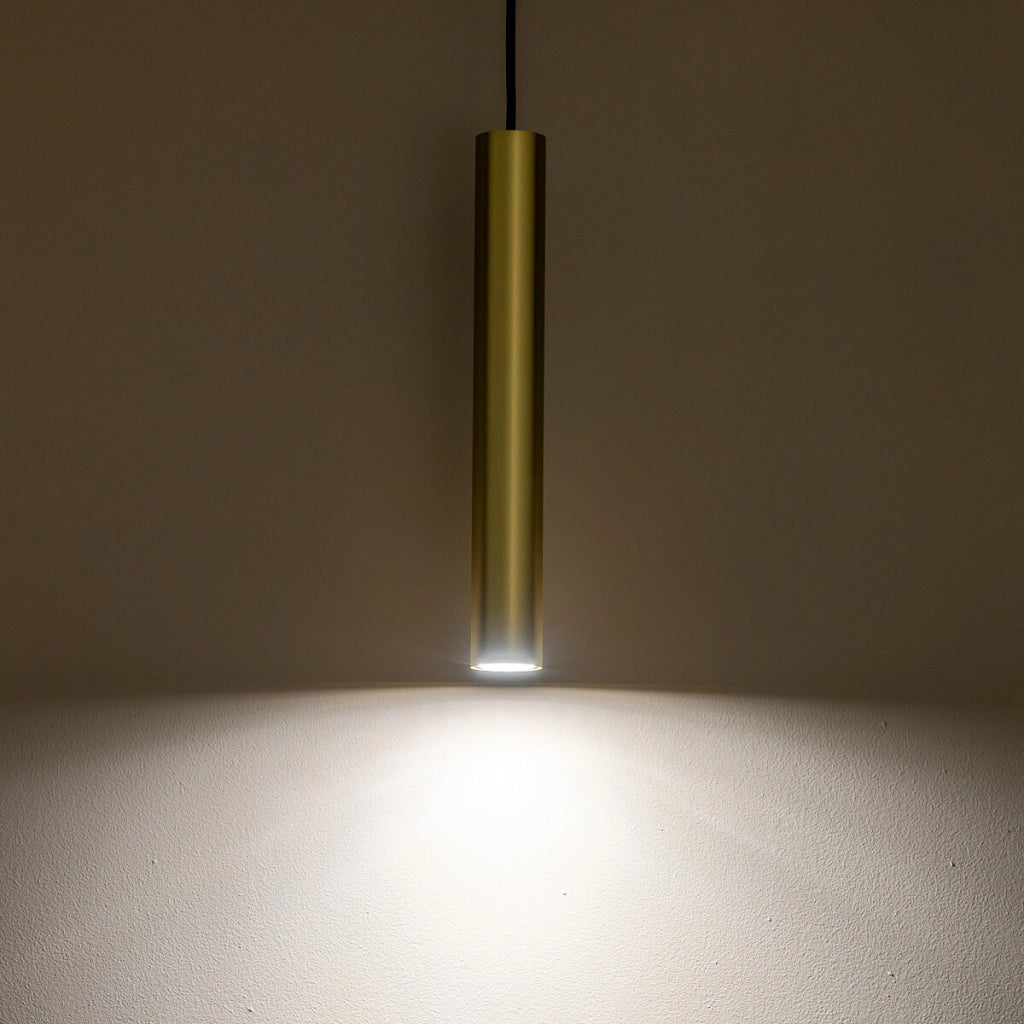 Lampada a sospensione tubo ottone Fourty Nowodvorski 10772
