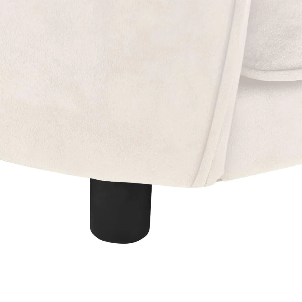 Divano per cani 69 cm peluche crema 02_0000134
