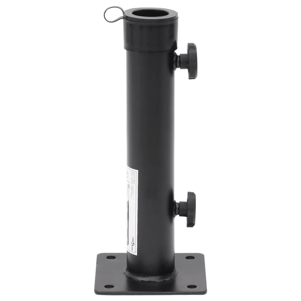 Base per Ombrellone per Palo da Ã˜38/48 mm Nero Opaco in Acciaiocod mxl 92543