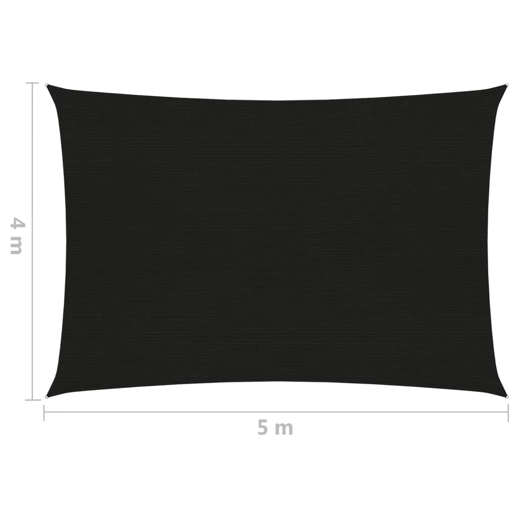 Vela ombreggiante/ombrellone 160 g/m² HDPE 2,5 x 3,5 m nero 02_0009184