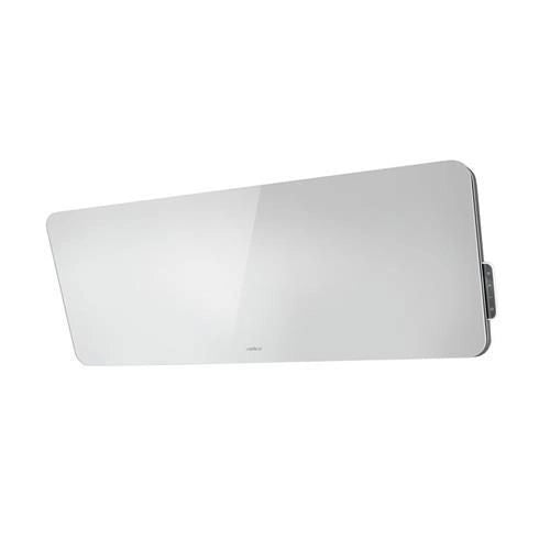 Elica PRF0038251A TIFFANY WH-F-110 - Cappa a parete filtrante 110 cm, 625 m³-h, Classe B, 45 dB, Controllo touch, 3 velocita', Filtro antigrasso in alluminio, Illuminazione LED 2x6 W, Vetro Bianco