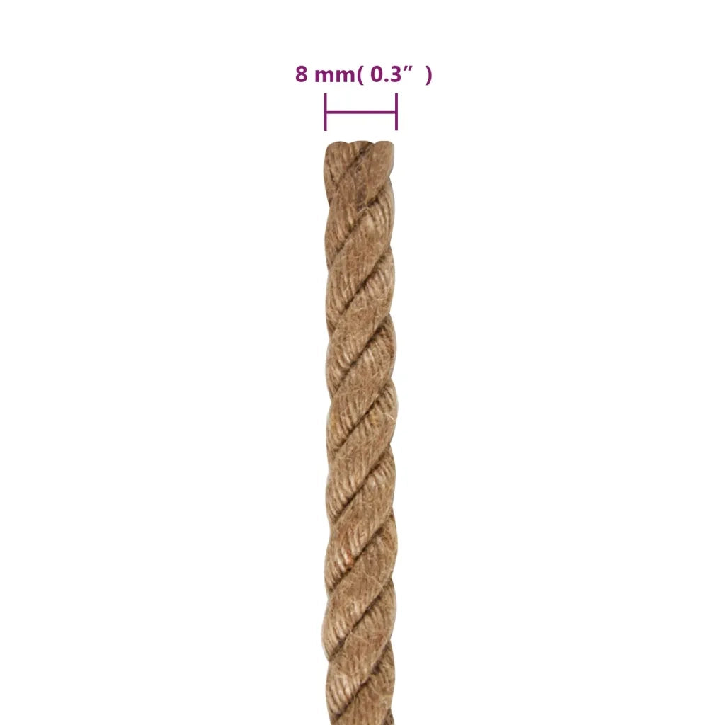 Corda in Juta Lunga 25 m Spessa 8 mm