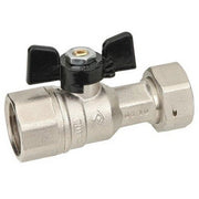 VALVOLA A SFERA DIRITTA A PASSAGGIO TOTALE FF DADO MOBILE- 1/2x3/4  DN 15  PN 40- BUGAT- pezzi 1