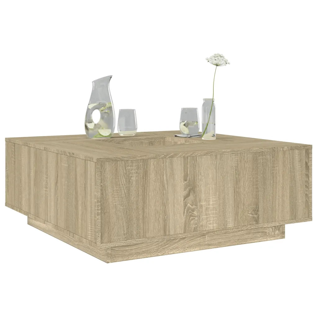 Tavolino Salotto Rovere Sonoma 100x100x40 cm Legno Multistrato 3284051