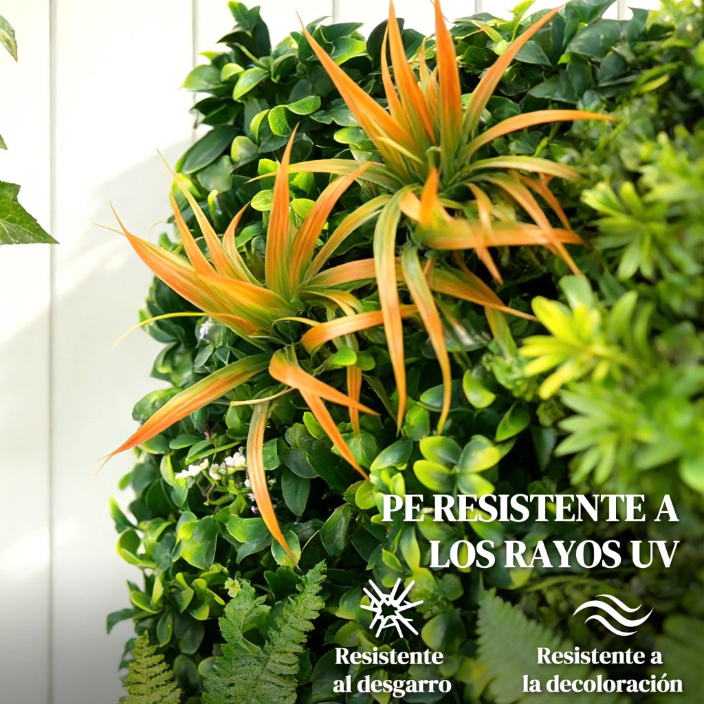 Seto Artificiale Hiedra 1x1 m ¨C Zephmum ¨C Verde per Balcone e Giardino