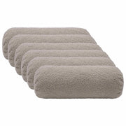 Federa 6 pcs HEERLEN Grigio Chiaro Ø 15 x 40 cm Bouclé 923266