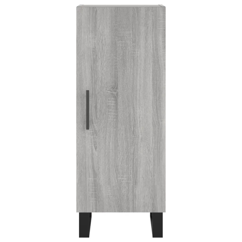 Credenza | Madia | Buffet da pranzo | Armadio da pranzo Grigio Sonoma 34,5x34x180 cm in Legno Multistrato