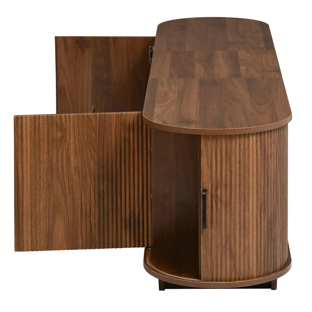 Mobile TV con 2 ante scorrevoli; 2 ante; 1 cassetto e vano aperto per soggiorno; 180 × 40 × 50 cm