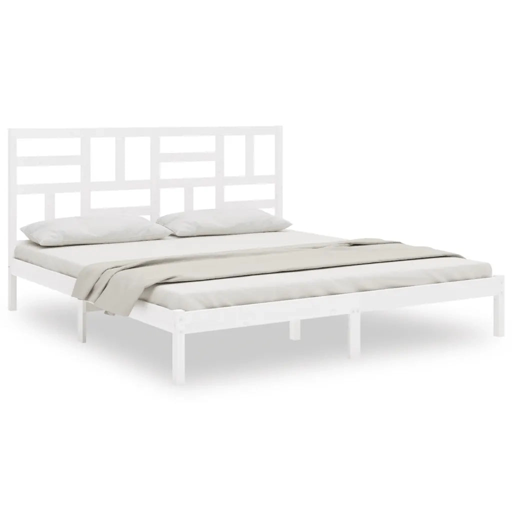 Giroletto Bianco in Legno Massello 180x200 cm 6FT Super King cod mxl 59974