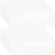 Tracker GPS di Sicurezza - 20 Pezzi - Adesivo Autoattaccante - Resistente all'Acqua - Translucido - 75 x 25 mm - Etichette di Sicurezza