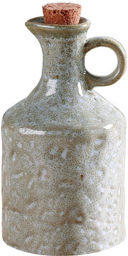Dispensatore di olio d'oliva ceramico con stopper, 382,7 g (13,5 oz) - Fatto a mano - Serbatoio di olio con struttura di vetrificazione attiva, impermeabile - Pezzo di cucina con piccolo foro, ideale per aceto, vino, soia e succo di limone