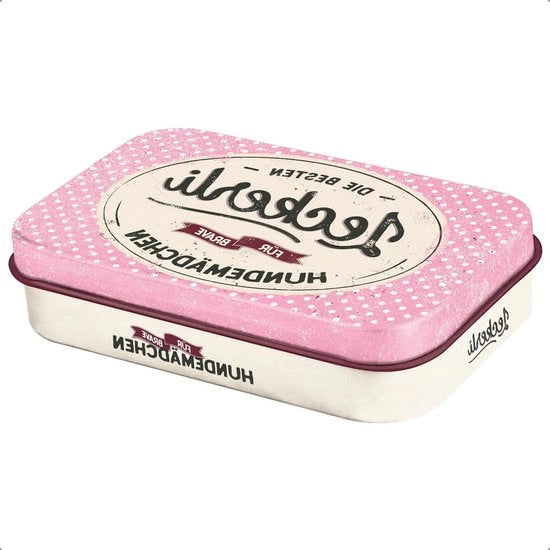 Trattore per cani 6 x 95 x 2 cm pannello per cibo - trattore per cani femmina - idea regalo per proprietari di cani - contenitore per snack per cani in design vintage