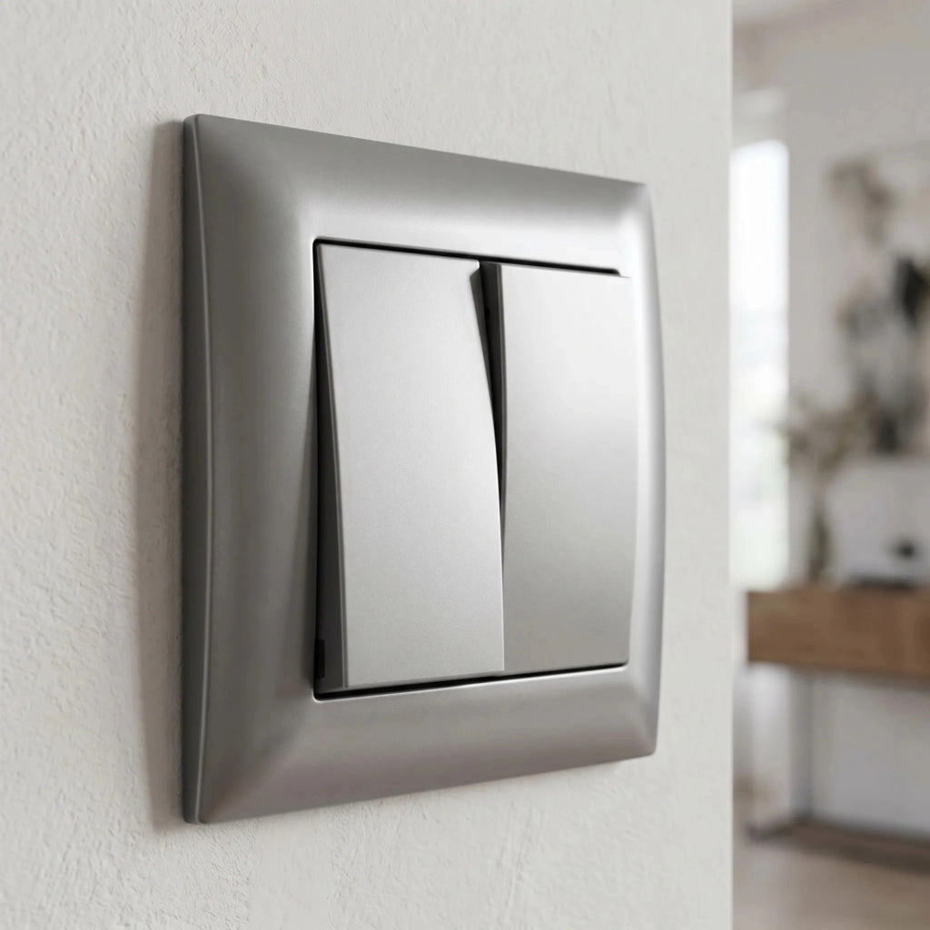 Interruttore Doppio Oste Jnh007-w Grey