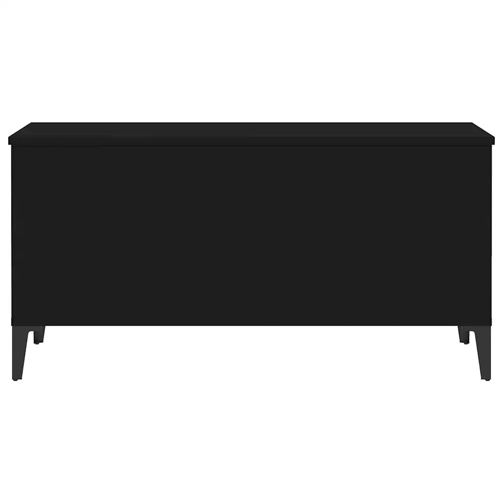 Tavolino da Salotto Nero 90x44,5x45 cm in Legno Multistrato 819589