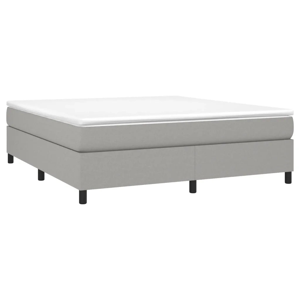 Struttura Letto a Rete a Molle Grigio Chiaro 180x200 cm Tessuto 3120878