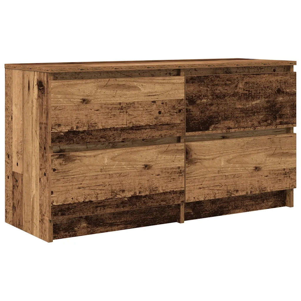 Mobile Porta TV Legno Antico 100x35x54 cm in Legno Multistrato