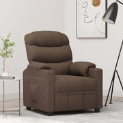 Divano Sedia-Poltrona Reclinabile in Tessuto Marrone 616431