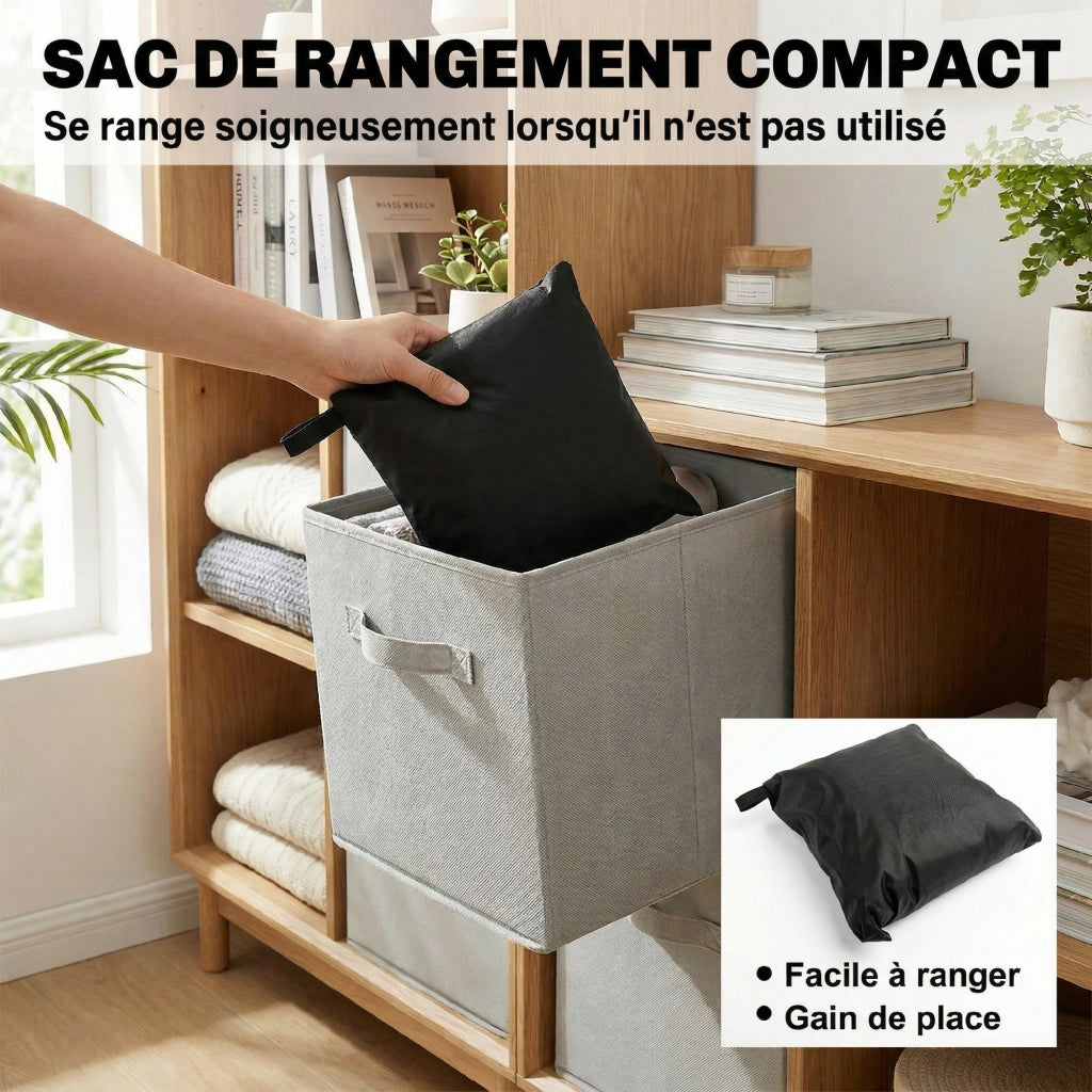 Copertura per Divano da Giardino ¨C Zephmum ¨C Nero 420D Oxford 180x120x74cm