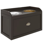 Tavolo da Pranzo Elevato per Cani ¨C zephmum ¨C 63x30x36 cm Marrone