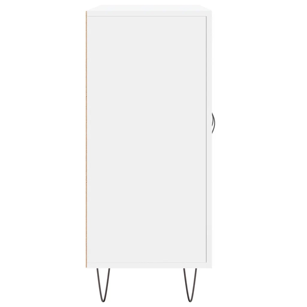 Credenza-Buffet-Armadio da cucina Bianca 90x34x80 cm in Legno Multistrato 678047