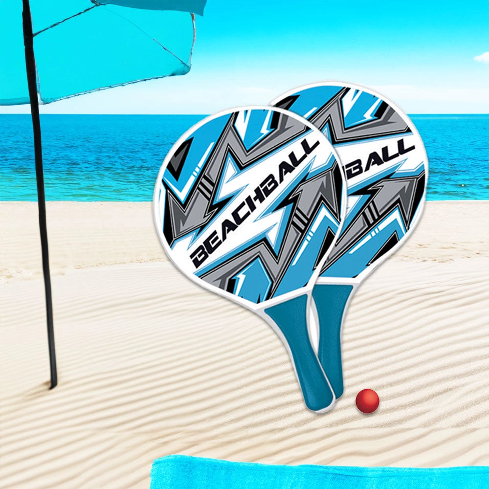 SET RACCHETTONI BEACH CM.38X24 CON PALLINA COLORAZIONE ASSORTITA