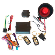 Trade Shop - Kit Allarme Antifurto Auto Universale Furgone Camper Roulotte 2 Telecomandi -