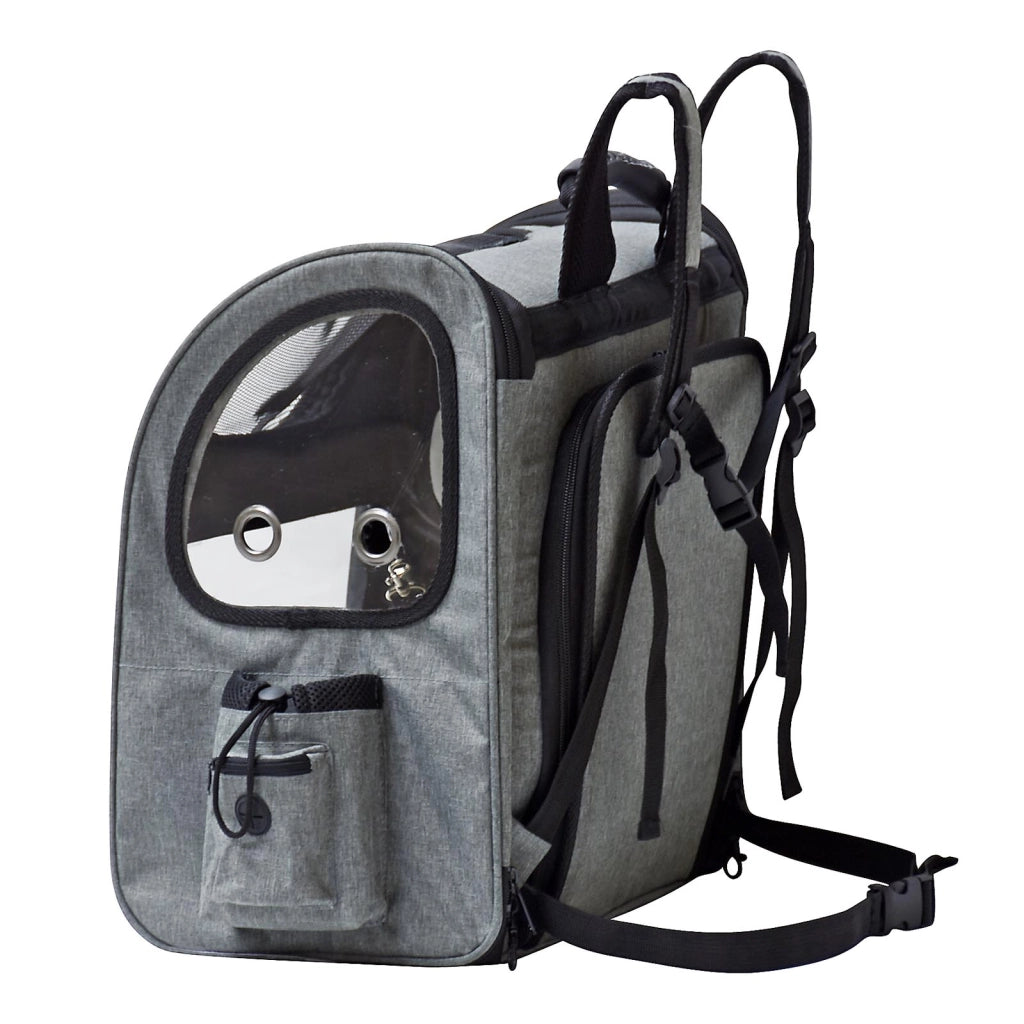 Fudajo Zaino porta animali estensibile Zaino per cani/gatti fino a 6kg Con rete e finestre