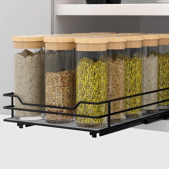 Organizzatore per spezie e accessori da cucina in metallo robusto - L264 x B172 x H57 cm