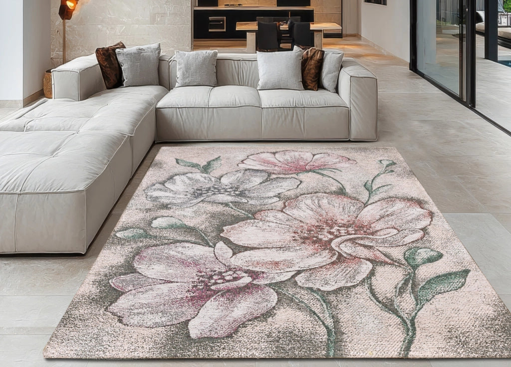Tappeto Salotto Velour Antiscivolo Disegno Asturia By Suardi - 85x150 - Multicolor