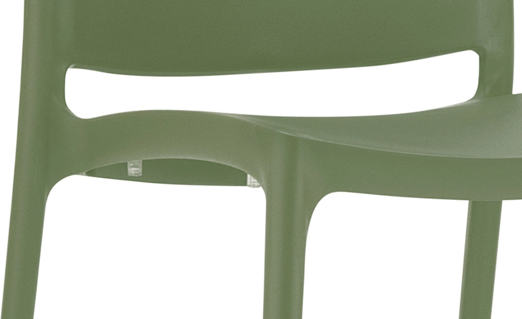 Sedia outdoor Maya impilabile oliva