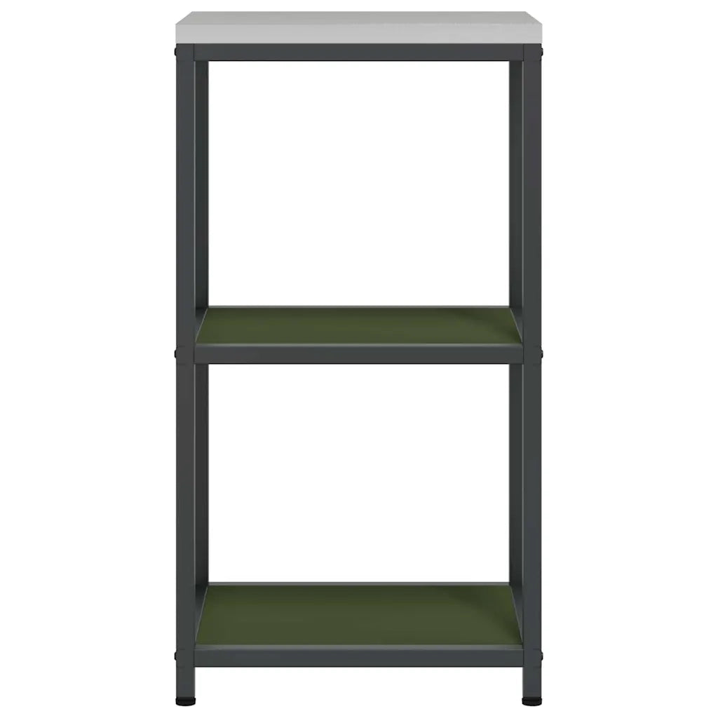 Pensile da cucina | Stoccaggio in cucina HATTEM Verde oliva 40 x 50 x 92 cm Acciaio