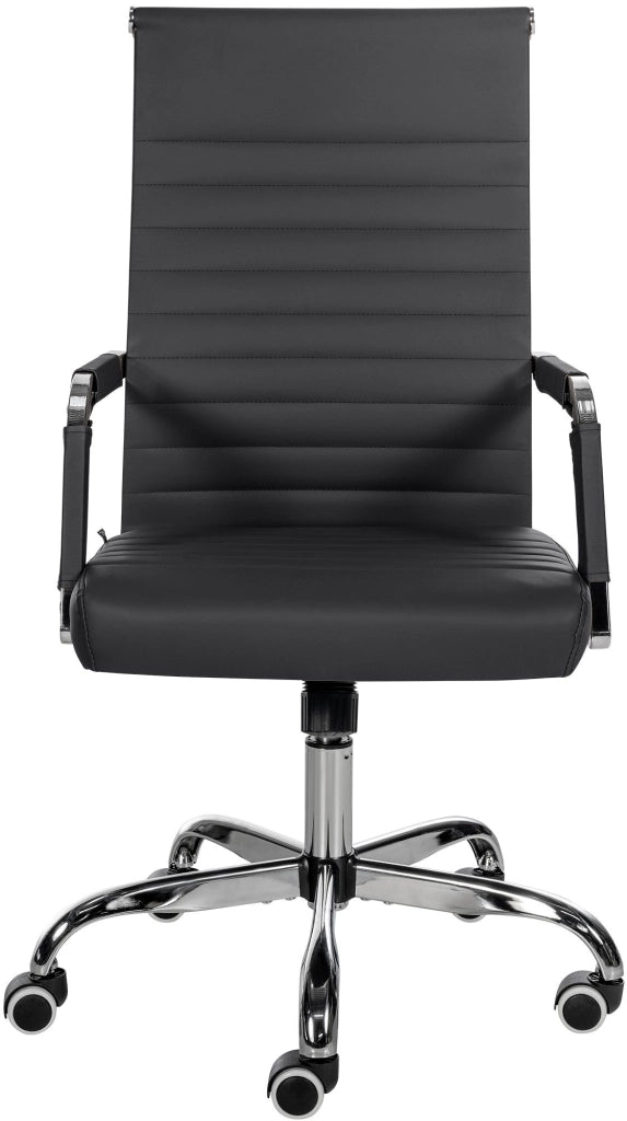 Sedia Da ufficio Amadora nero,Finta pelle
