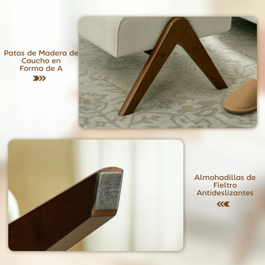 Tavolino da salotto ¨C zephmum ¨C beige, legno, 69x47x36
