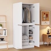 ARMADIO 70 x 40 x 170 cm a doppia porta, bianco, legno