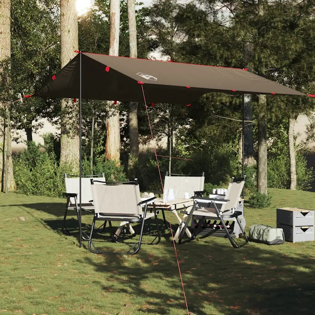 Telone da campeggio | Tenda da campo Marrone 306x306 cm Impermeabile