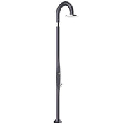 Doccia da giardino e per interno FUNNY YIN TOP LINE in polietilene, con soffione 25 e lavapiedi - Doccia Da Giardino E Per Interno Funny Yin Top Line In Polietilene, Con Soffione 25 E Lavapiedi Colore Perla Nera