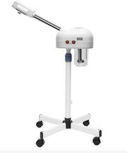 Stomatore per il viso - Apparecchio stomatico - Spray - Sauna per il viso - Idratante per la pelle - Centro estetico - 750W - Con ruote - Bianco