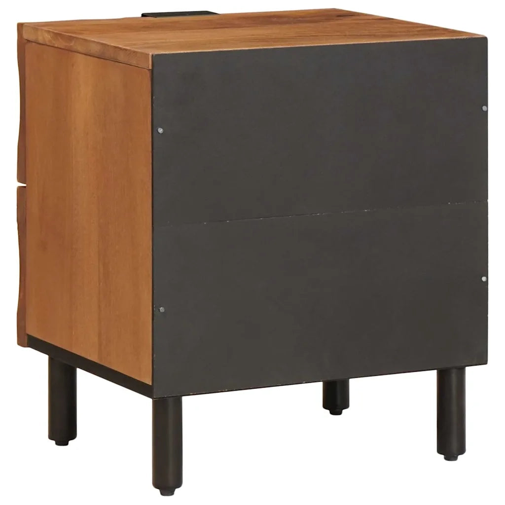 Armadio da Notte con cassetto 2 pcs Marrone 40 x 33 x 46 cm