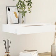 Mensola per Pareti con Cassetto Bianco MDF per Libri/DVD cod mxl 33428