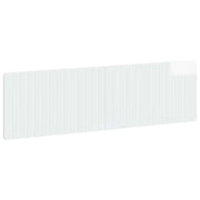 Testiera da Muro ZWOLLE Bianco Lucido Legno ingegnerizzato 896499
