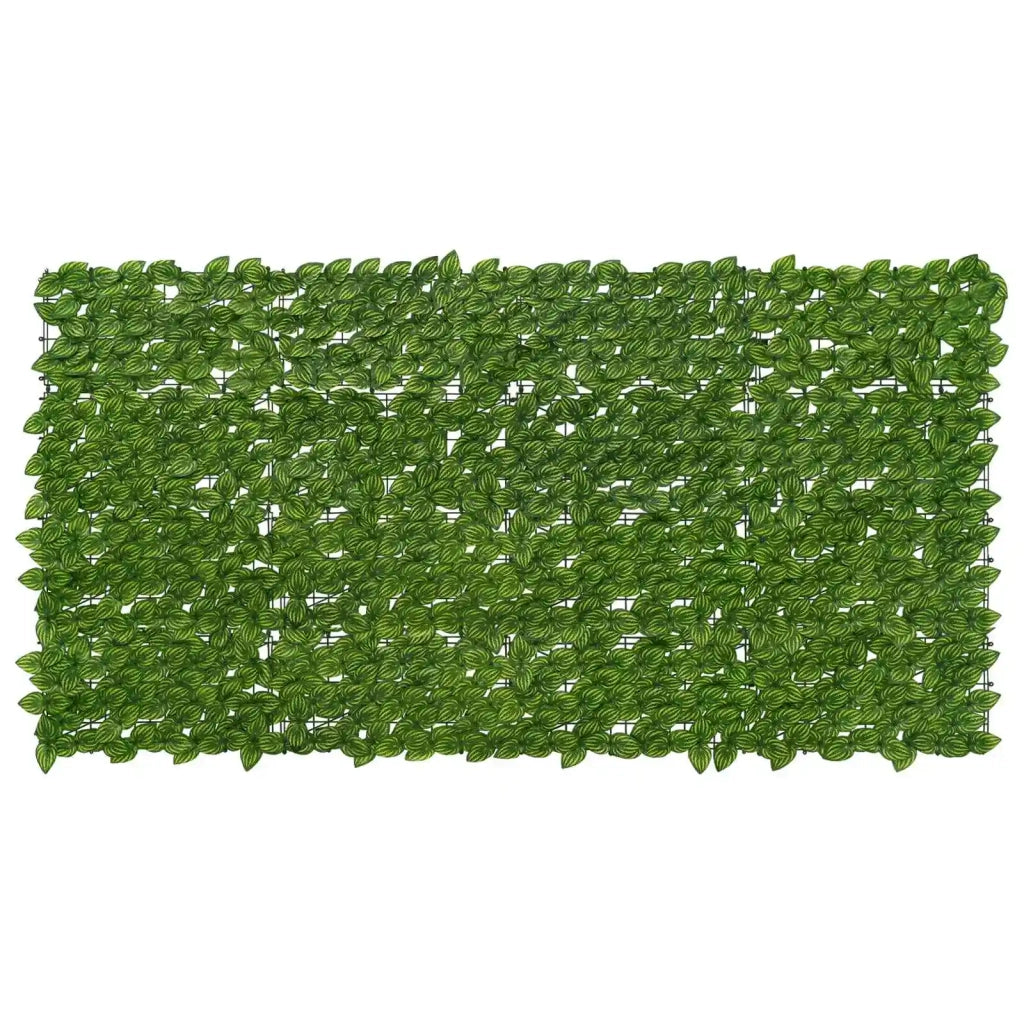 Schermo per balcone con foglie Verde e Giallo 200 x 100 cm