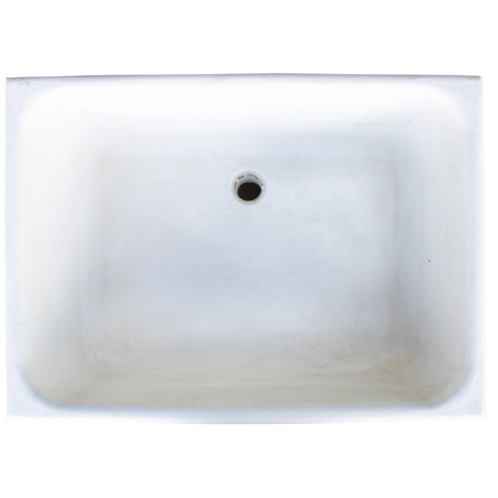 Pilozza calcestruzzo cemento serie ostuni design moderno bianco verniciabile *** misure 75 x 55 x h.30 cm, confezione 1