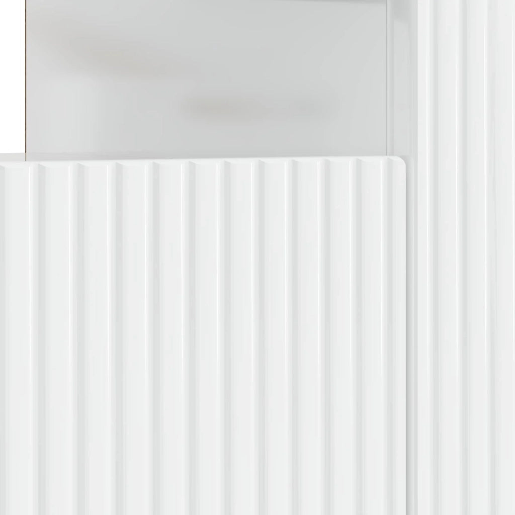 Mobile TV LED Bianco Lucido Legno ingegnerizzato 896909