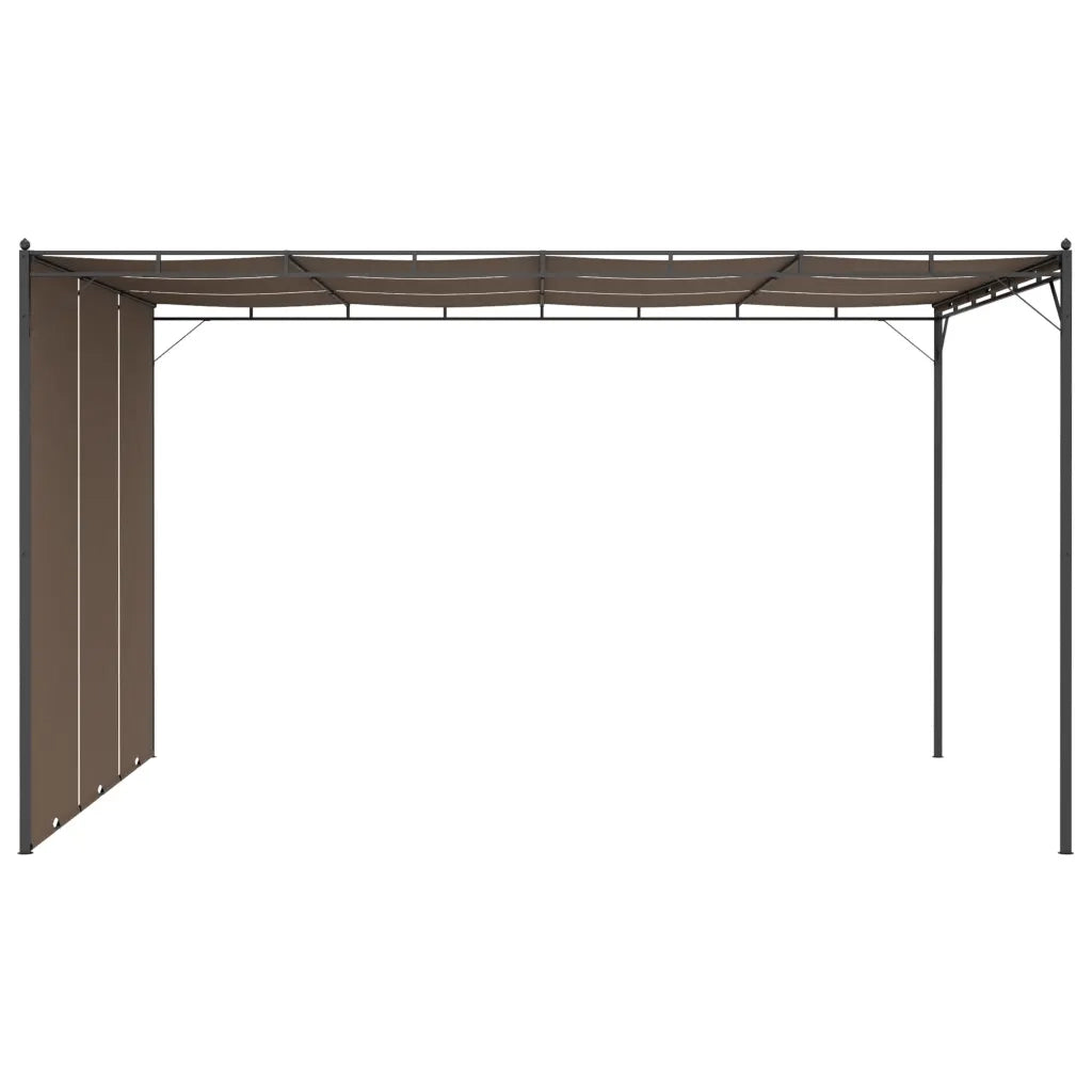Gazebo da Giardino con Tenda Laterale 4x3x2,25 m Talpa 312264