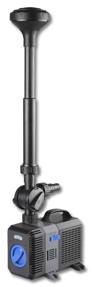 Set Filtro a 2 camere laghetto 60000l con Chiarificatore UVC 36W Pompa NEO10000 80W Fontana