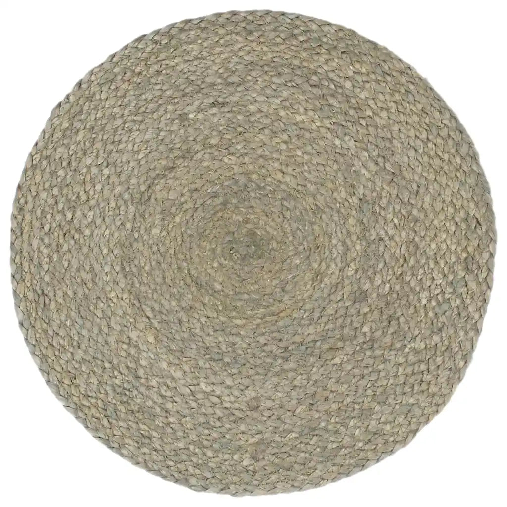 Tovagliette 4 pz Grigio Neutro 38 cm Rotonde in Juta 133838